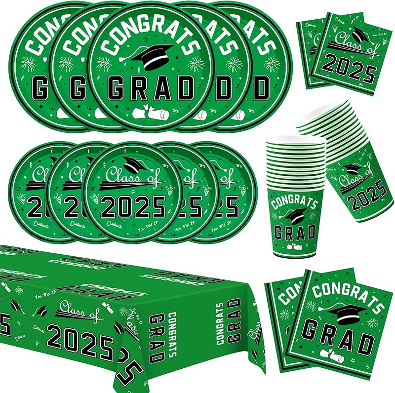 OHOME 2025 Graduation Decorations Tablecloth
