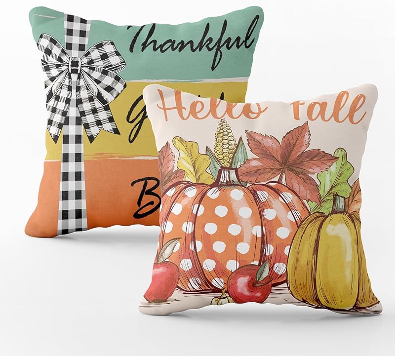 OHOME Plastic Tablecloth Pillow Covers