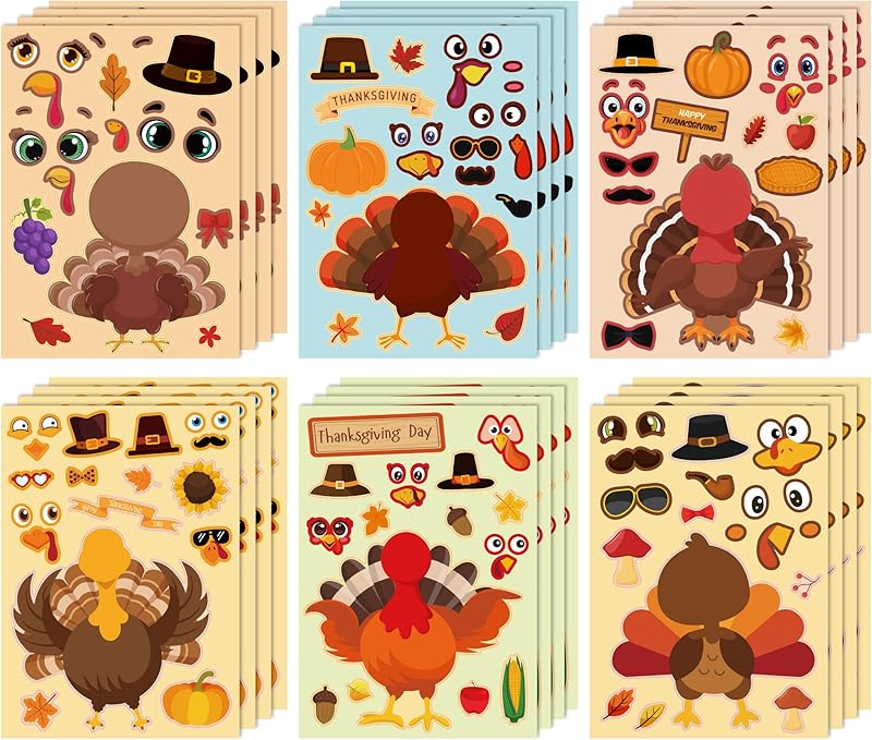 OHOME Thanksgiving Bingo Stickers